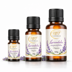 NBT Naturals- Lavender Essential Oil INCI - Lavander Angustafolia Organic -Pure Aromatherapy Oil for Diffusers, Massage, Skincare & Sleep Support