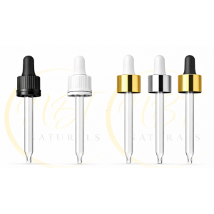 Glass Pipette Dropper – 18/89mm for Aromatherapy Bottles  - 50ml Bottles