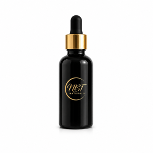 100ml Black empty glass bottle & black Pipette - 18mm